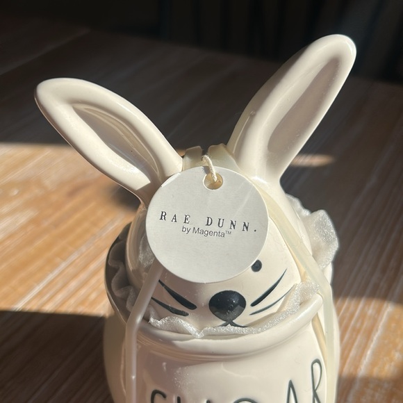 Rae Dunn Bunny Sugar Jar With Bunny Ear Lid. NWT - Picture 10 of 12